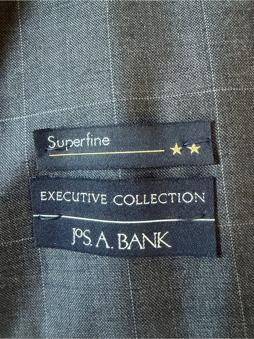 JOSA BANK Grey WindowPane NWT suit